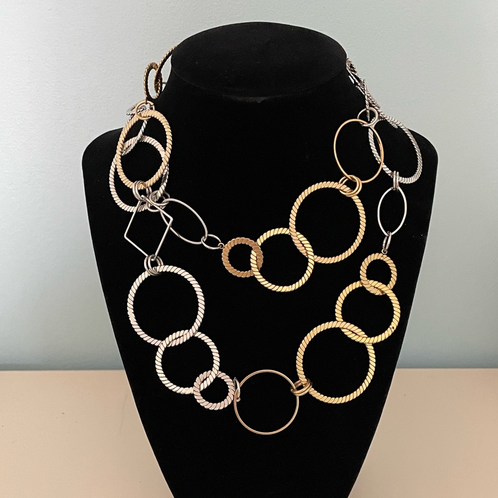 Lia Sophia mixed metal chain necklace or belt—never worn.